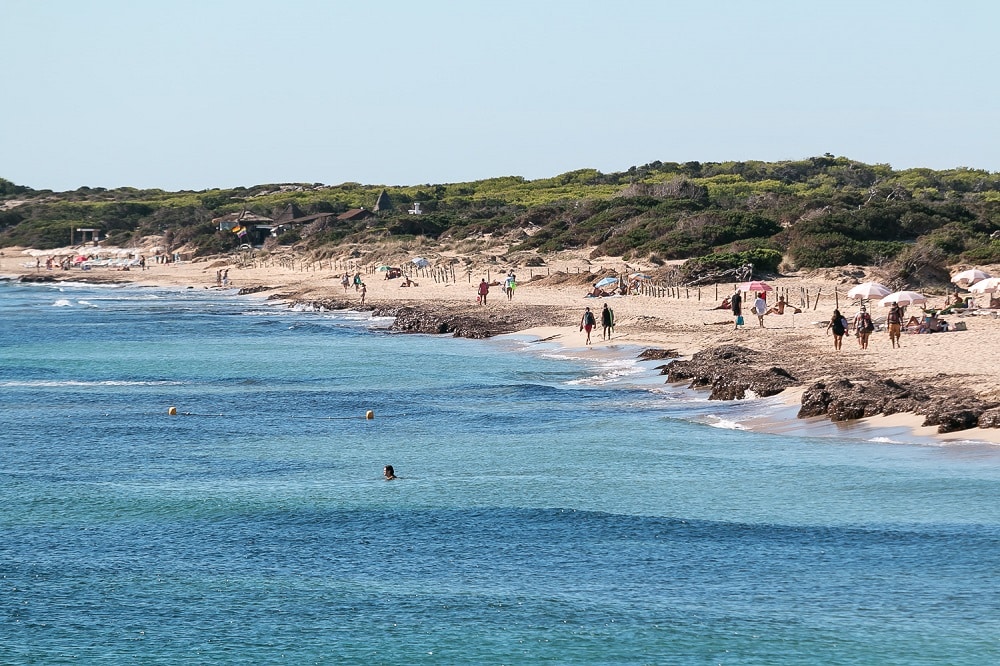 Es Cavallet, One Of The Beaches In Sant Josep.