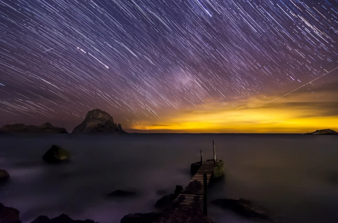 Astronomical Events: Perseids Over Es Vedrà, In Ibiza.