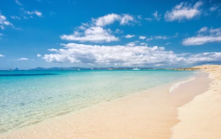 Ses Illetes beach in Formentera