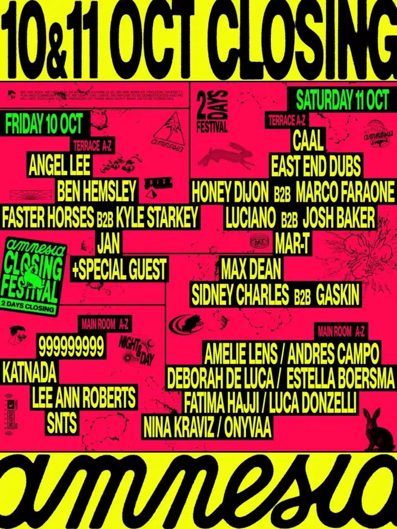 Amnesia Ibiza Closing Festival