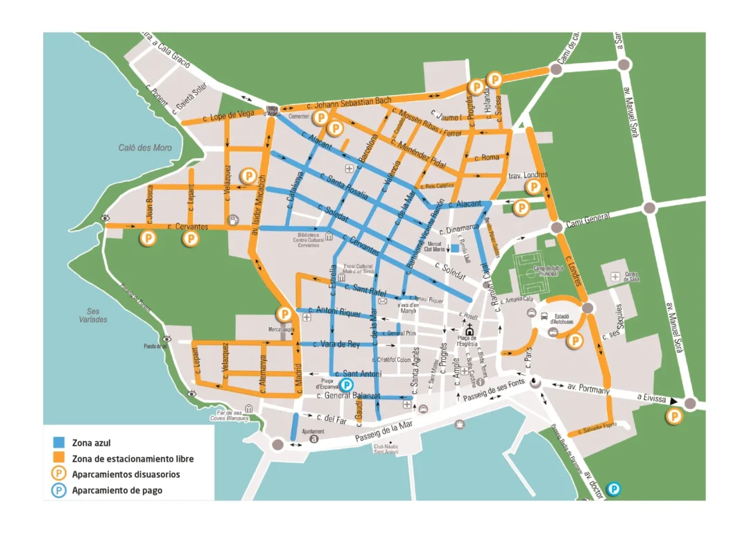 Free Parking, Parking &Ndash; Blue Zones &Ndash; Living Ibiza