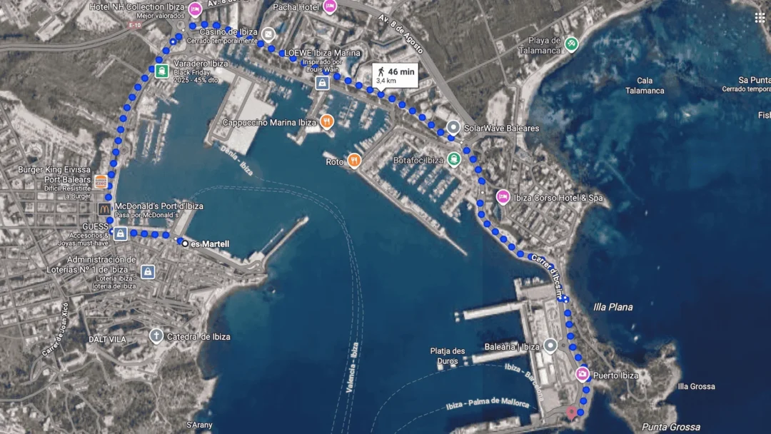 Running Route: Es Martell - Faro Botafoc
