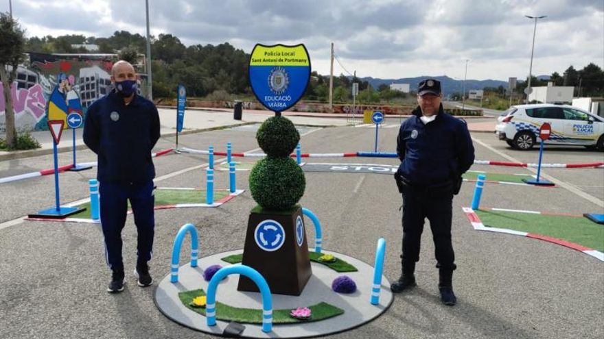 A children's traffic park for road safety education on Ibiza