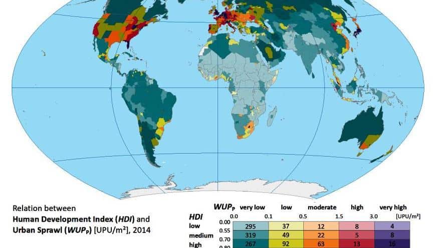 Scientific alert: rampant increase in urban sprawl worldwide