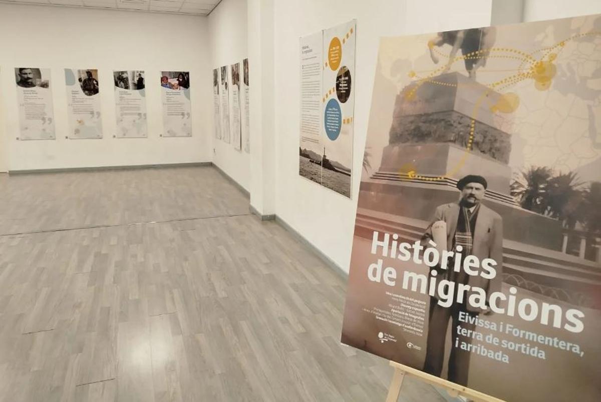La exposición 'Històries de migraciones' está esta semana en Formentera