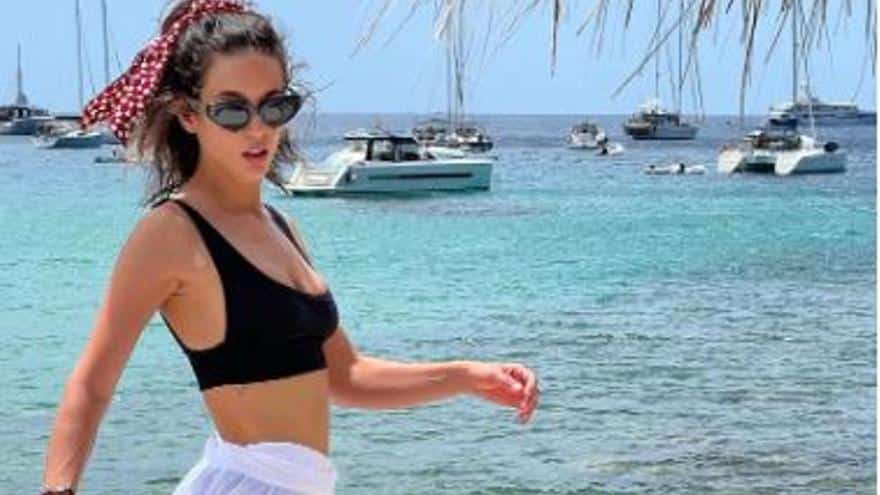 Actress María Pedraza enjoys her second vacation in Ibiza this year
