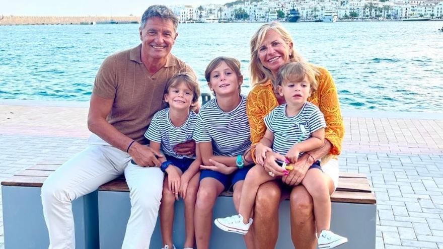 This is how Michel González, former Real Madrid player, celebrated grandparents’ day in Ibiza