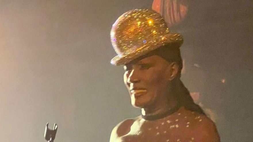 Grace Jones came to sing in Ibiza