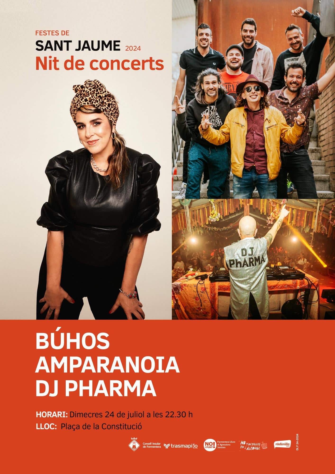 Fiestas Formentera : The Nit de Concerts will be the protagonist of the Sant Jaume festivities