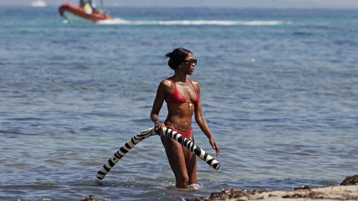 Naomi Campbell, Eiza González and Michelle Rodriguez enjoy holidays in Ibiza