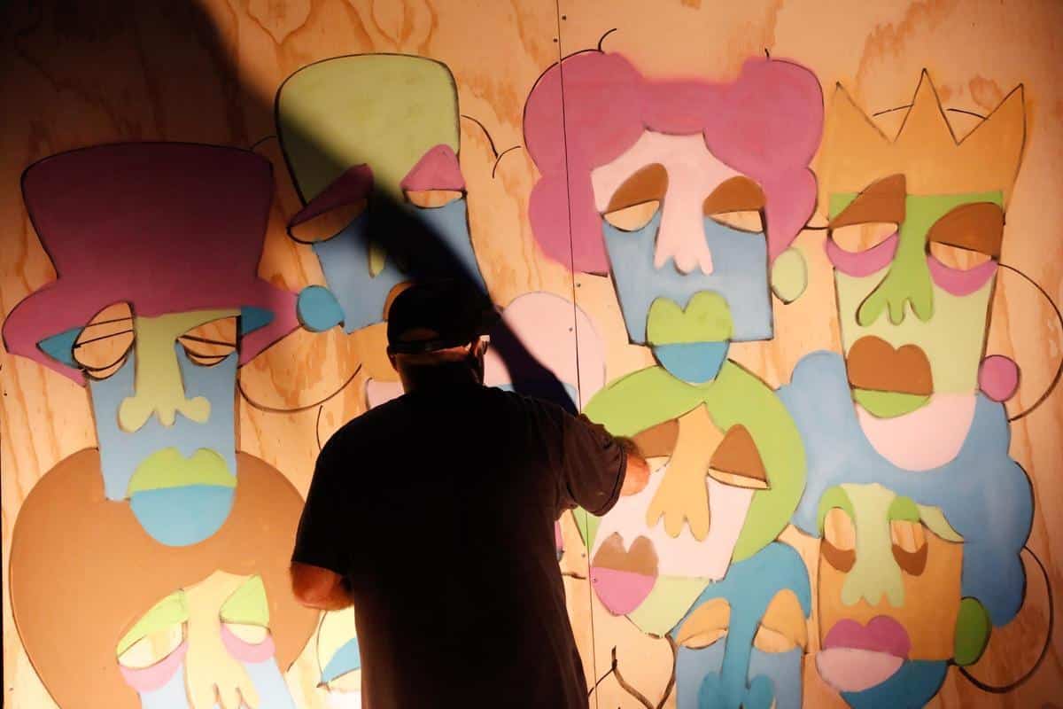 Live painting at the Fantasia Ibiza Festival