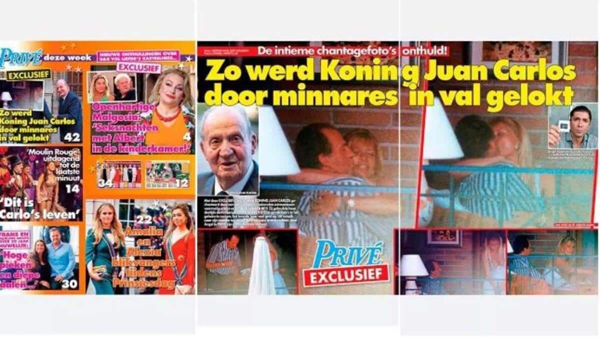 First photos of Bárbara Rey and King Juan Carlos emeritus, kissing