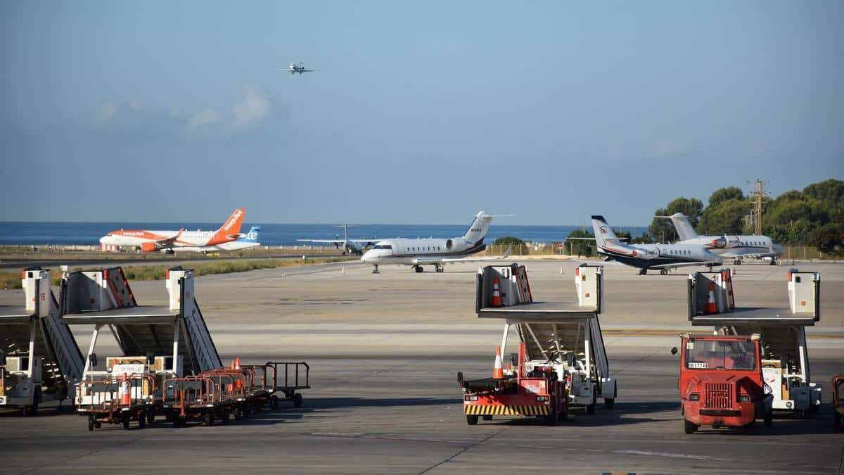 Ibiza airport is the second in Spain in terms of private jet arrivals, with 6,504 in 2023