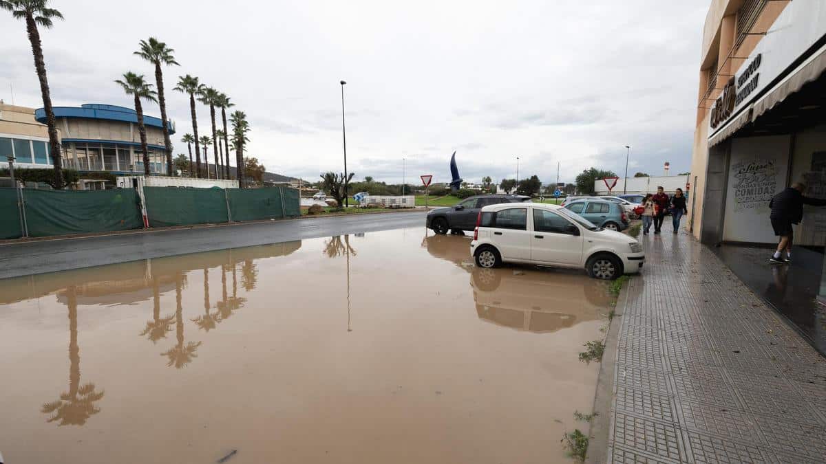 Floods in some parts of Ibiza due to heavy rains