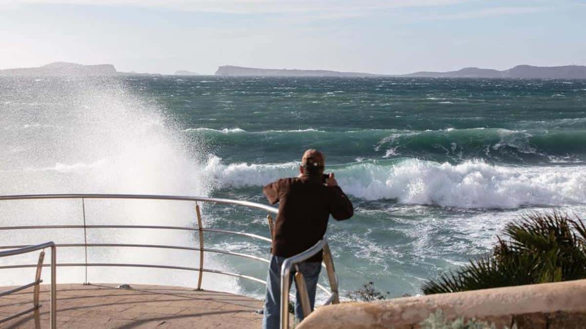 Ibiza weather: winds of up to 60 kilometers per hour and coastal phenomena