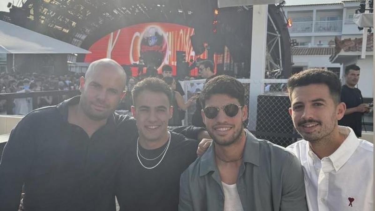 Carlos Alcaraz in Ibiza: mornings of sport, evenings at Ushuaïa