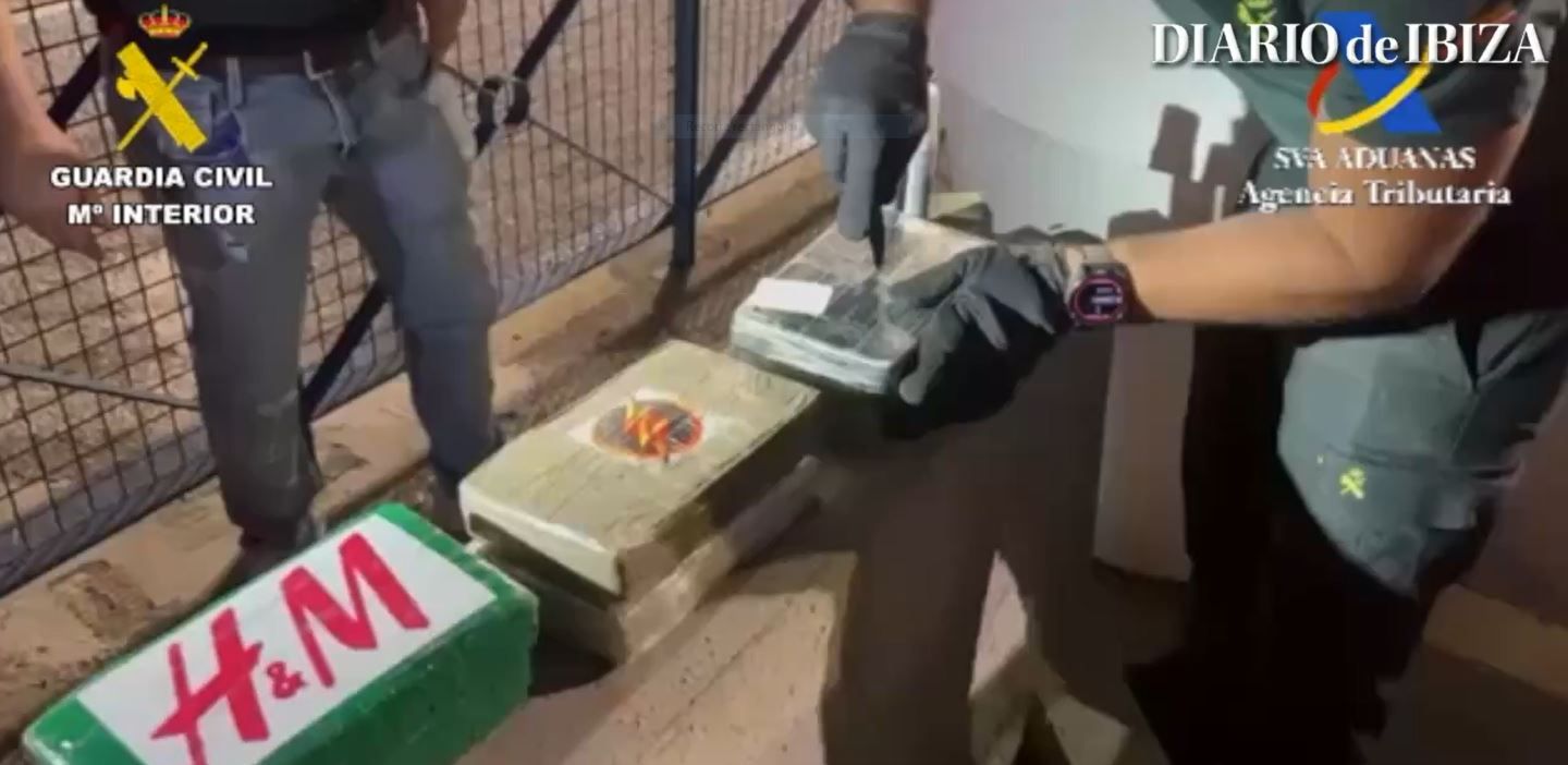 One arrested for hiding ten kilos of cocaine in the cargo of a truck at the port of Ibiza