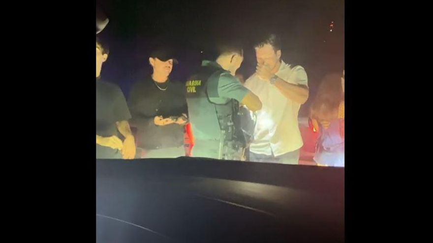 Leonardo DiCaprio, identified in a control of the Civil Guard in Ibiza at the access to a private party