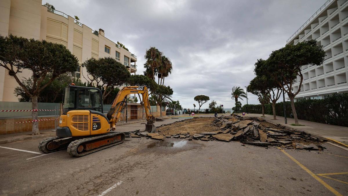 Floods in Ibiza: Work begins on storm tank to prevent flooding in Platja d’en Bossa