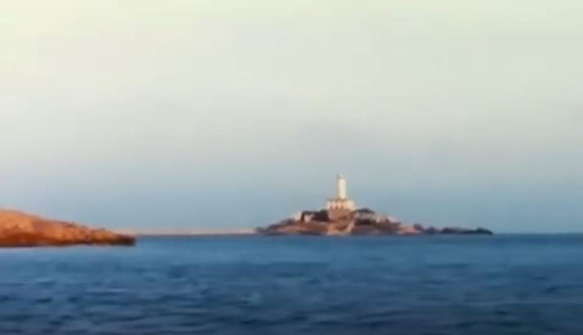 El faro de Botafoc en los años 60