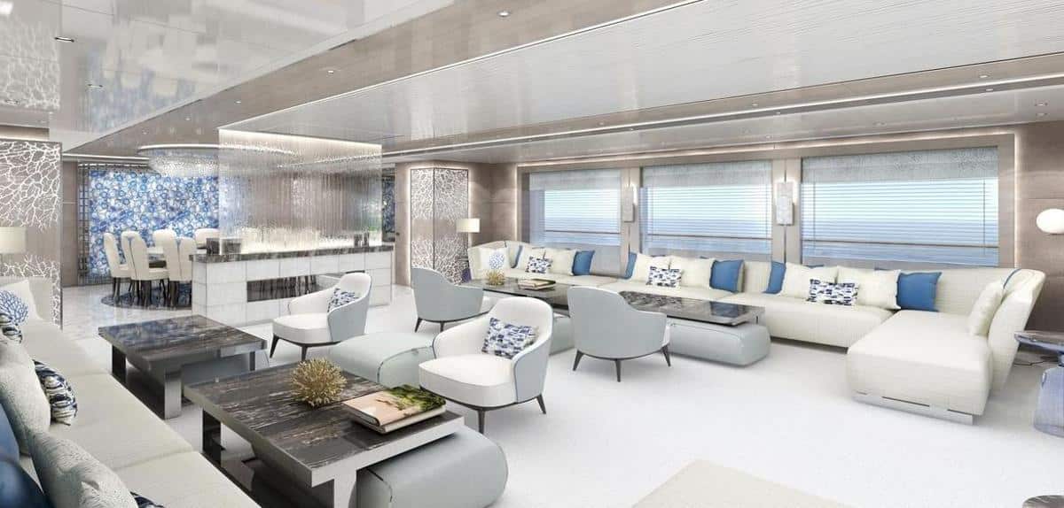 Interior of the yacht 'Go'