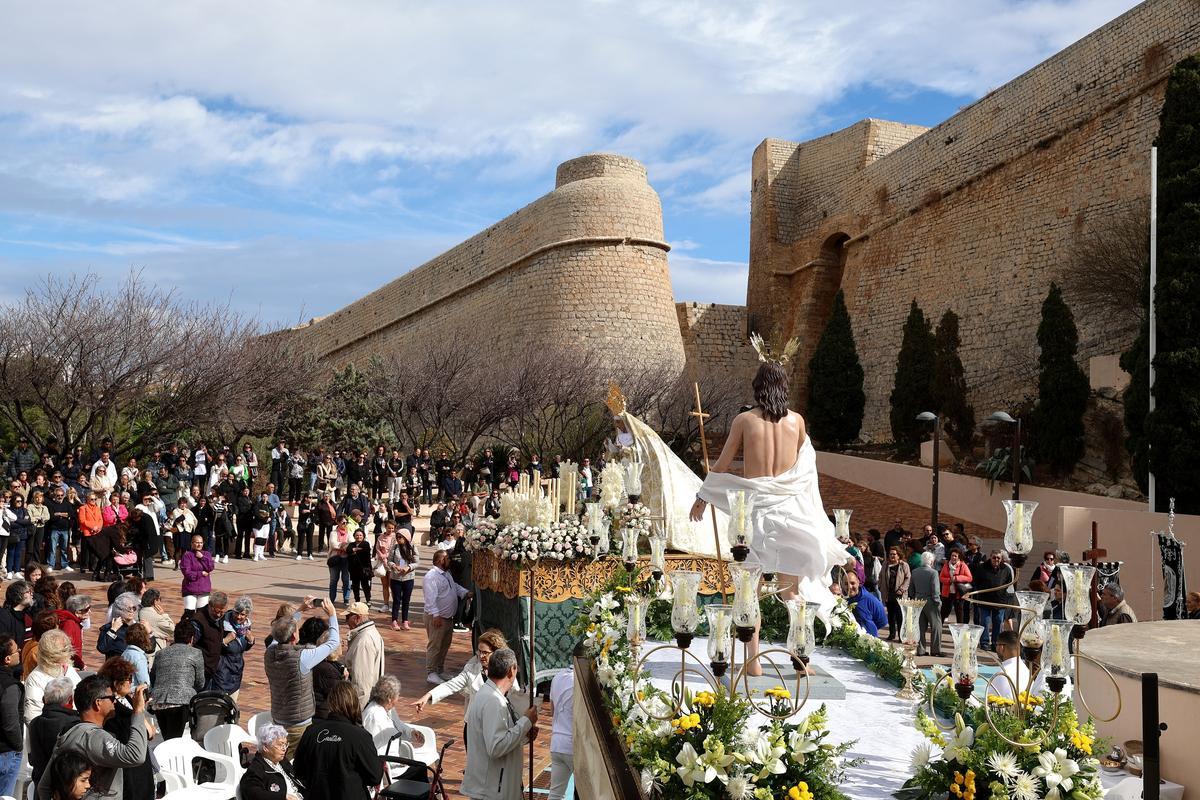 Procesión del Santo Encuentro del domingo en Ibiza