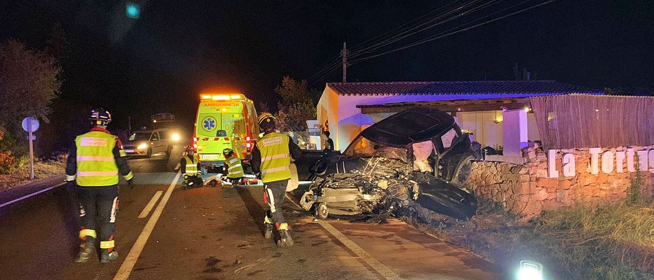 One man dead and four injured in violent crash in Formentera