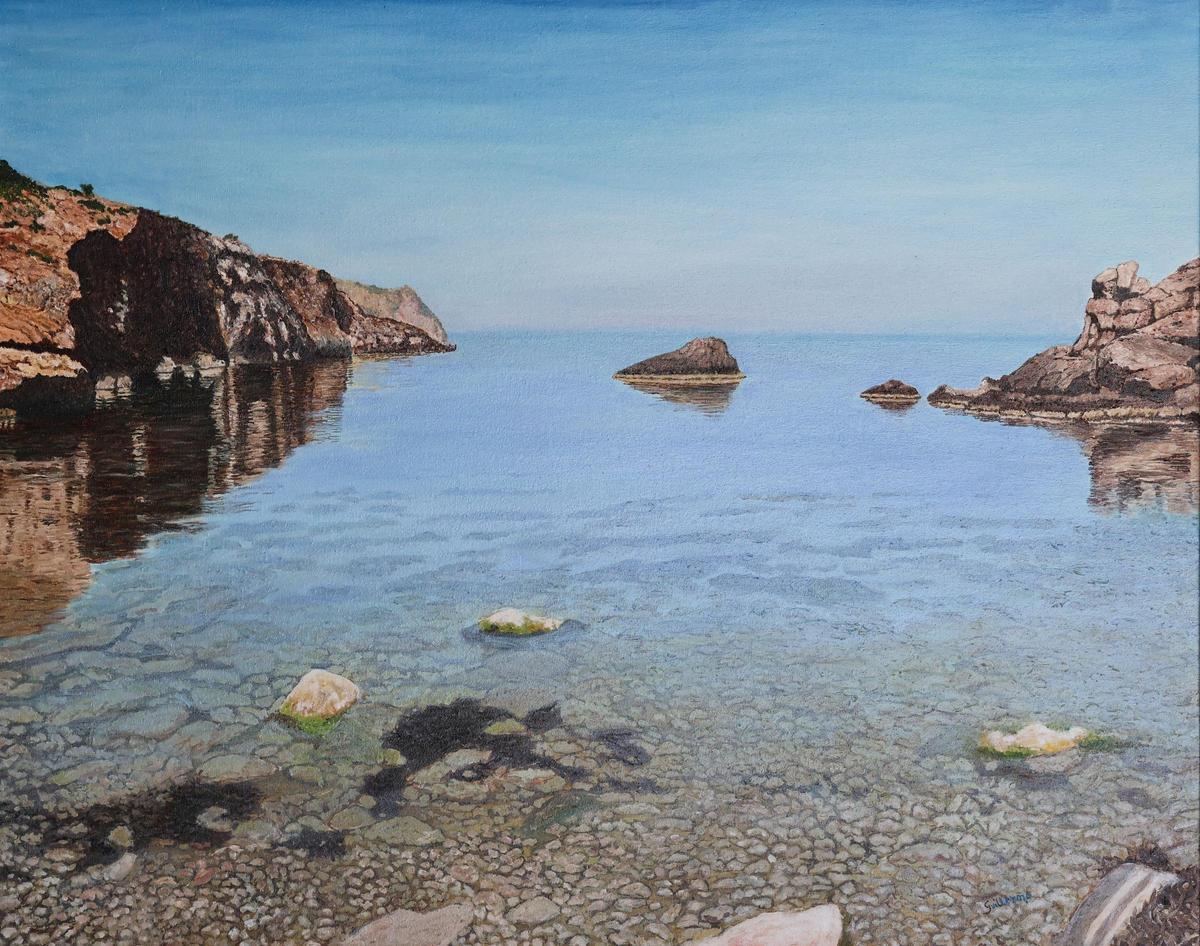 Una de las pinturas de Guillermo Gil Pieras.