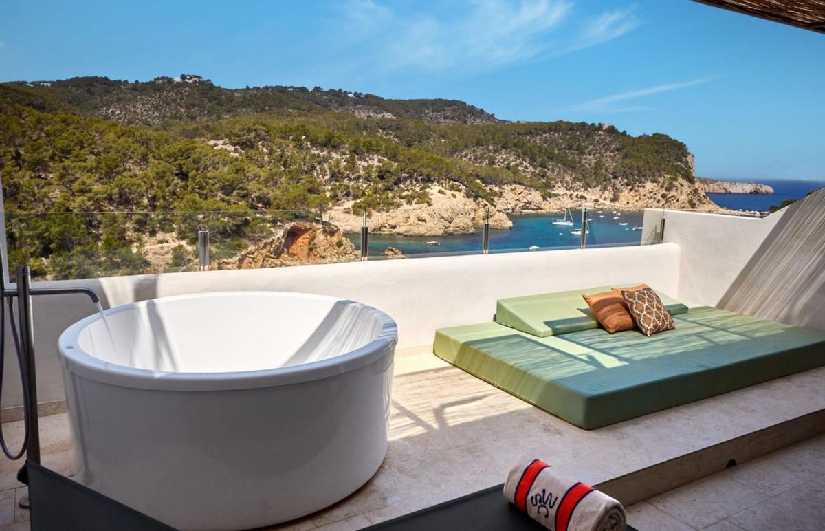 Las vistas desde la terraza de una de las habitaciones del hotel.