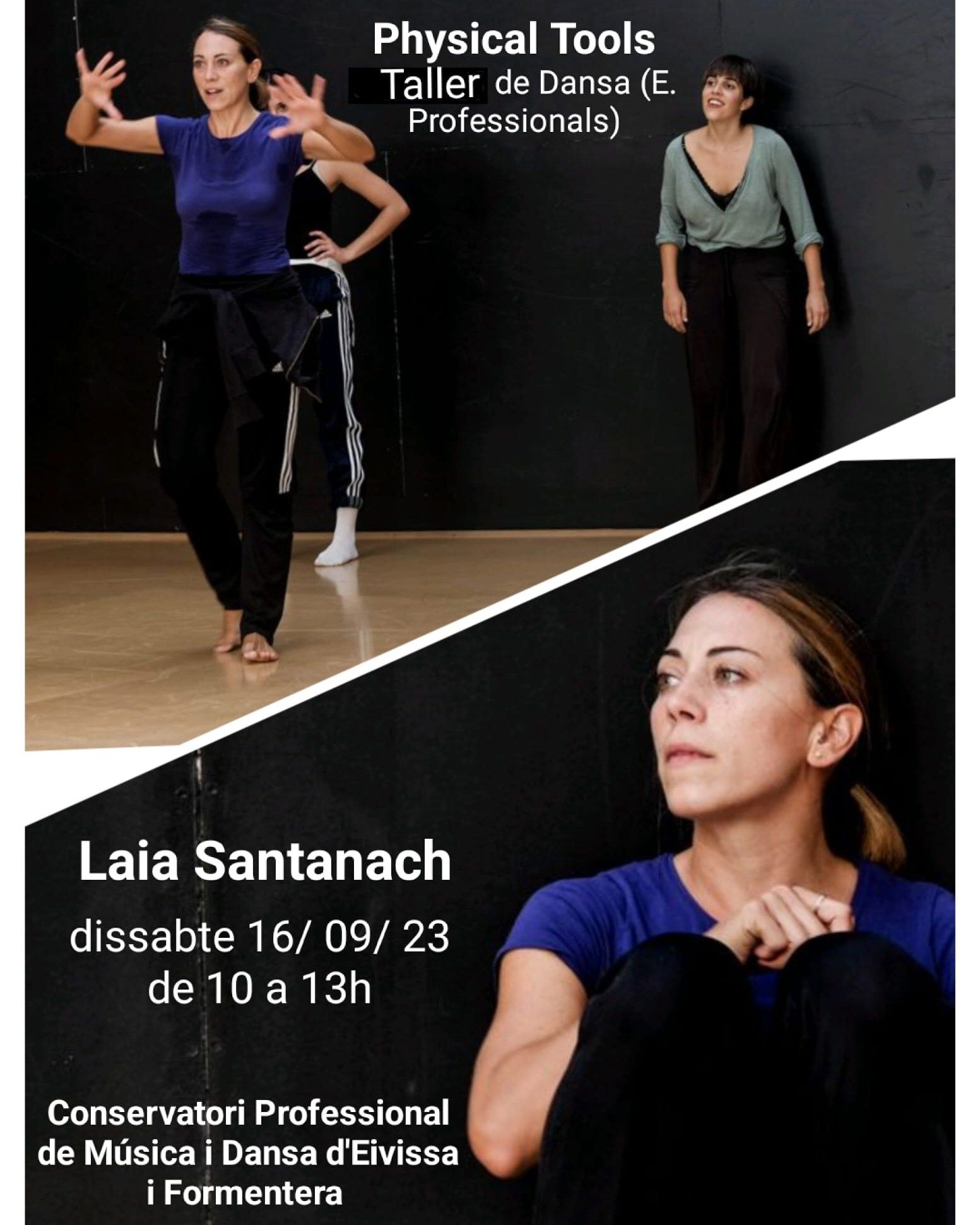 Cartel oficial del taller de danza.