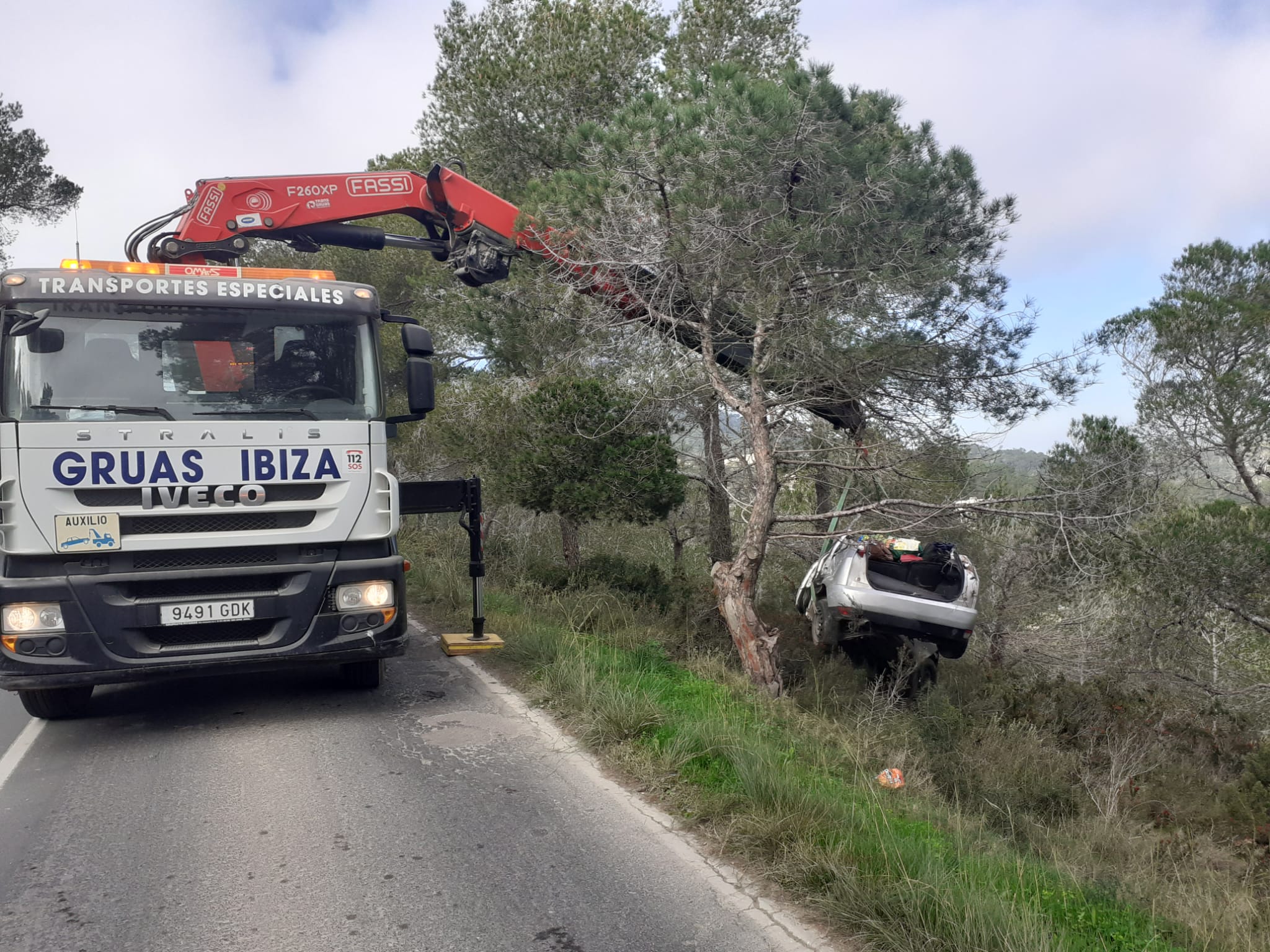 Drunk and drugged driver who crashed his car in Ibiza causing the death of a woman in hospital