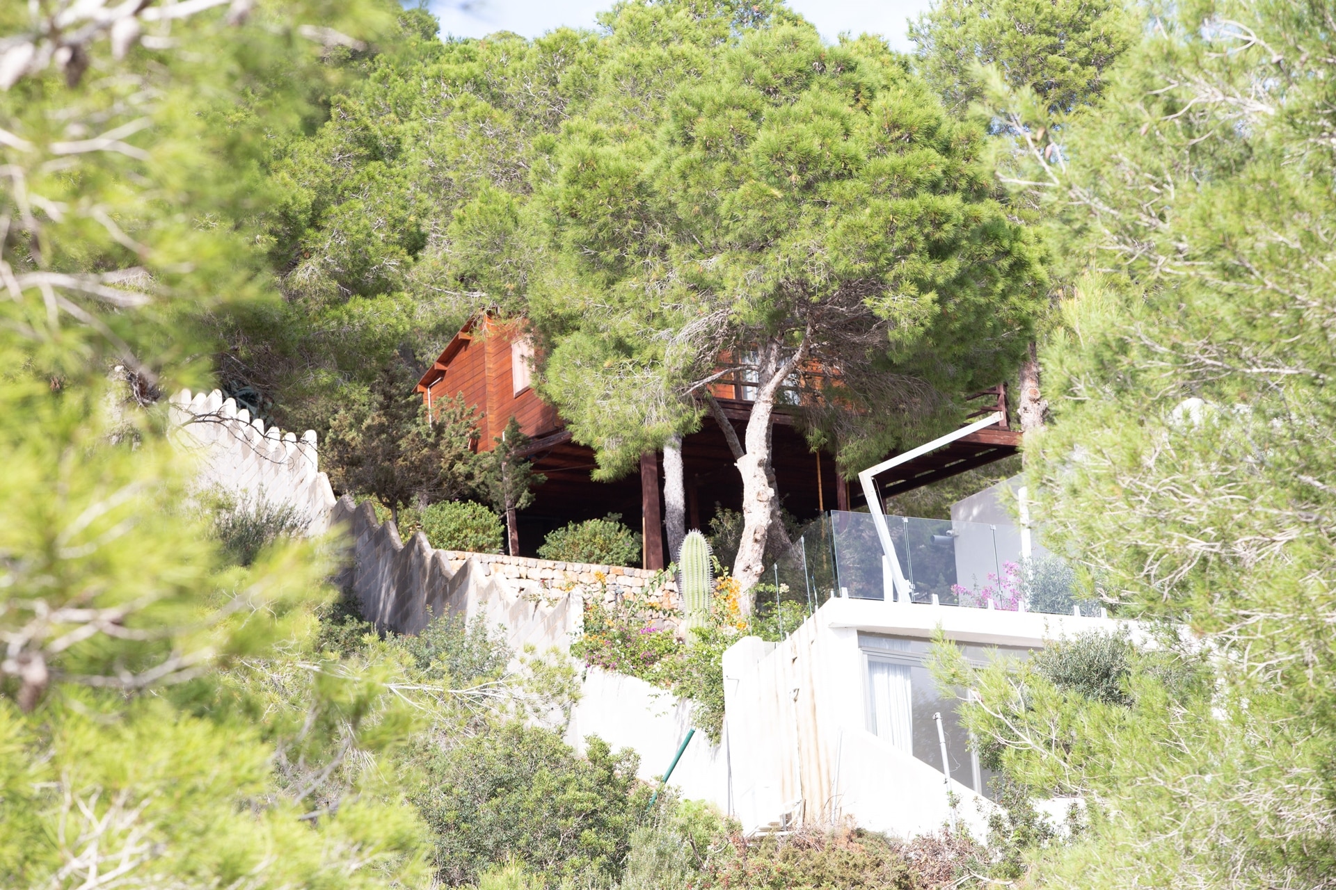 New illegal wooden huts in the middle of the Ses Salines Natural Park of Ibiza