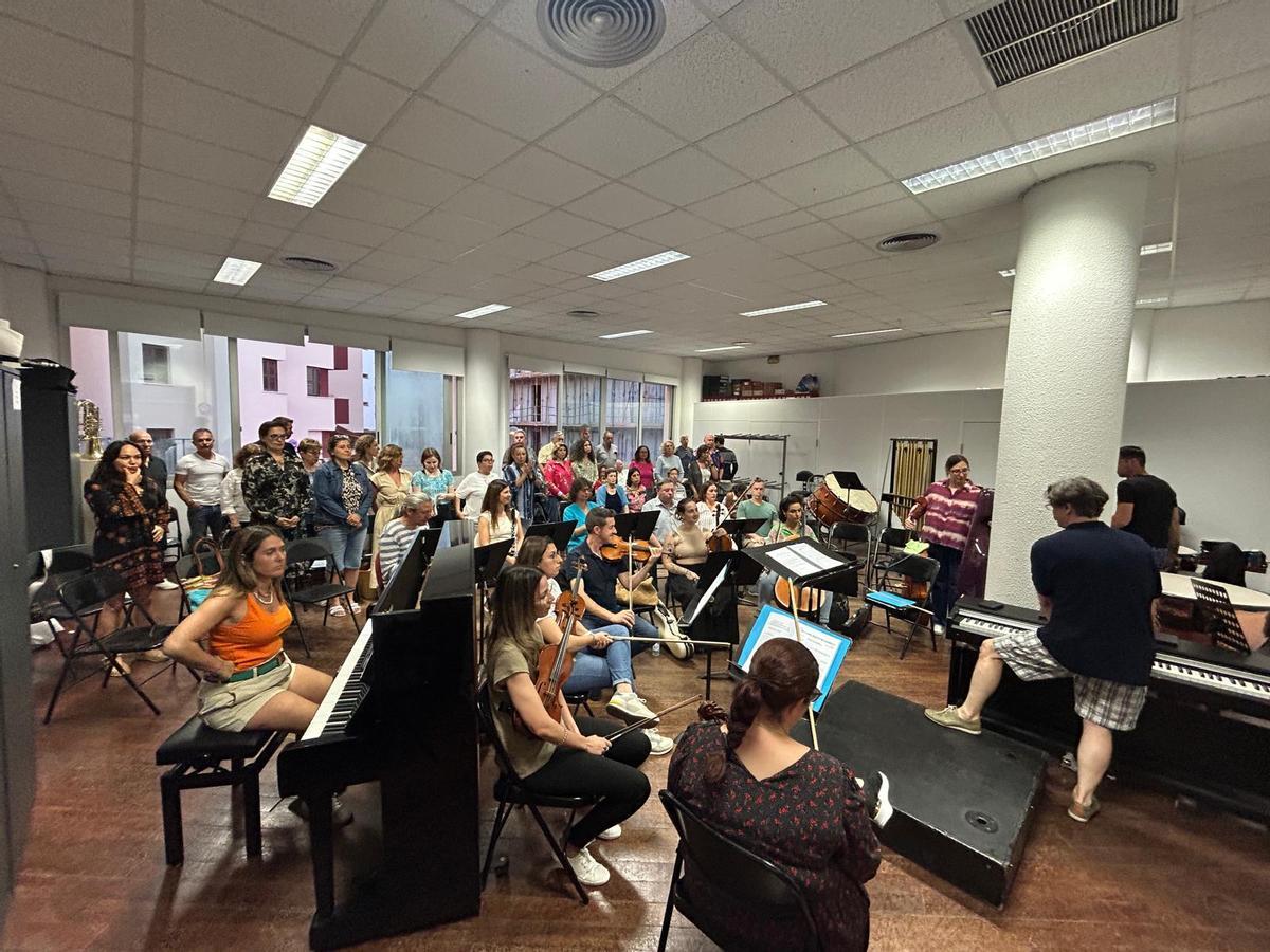 Rehearsals of the opera 'Ariadna. Más allá del mito', which opens this Saturday