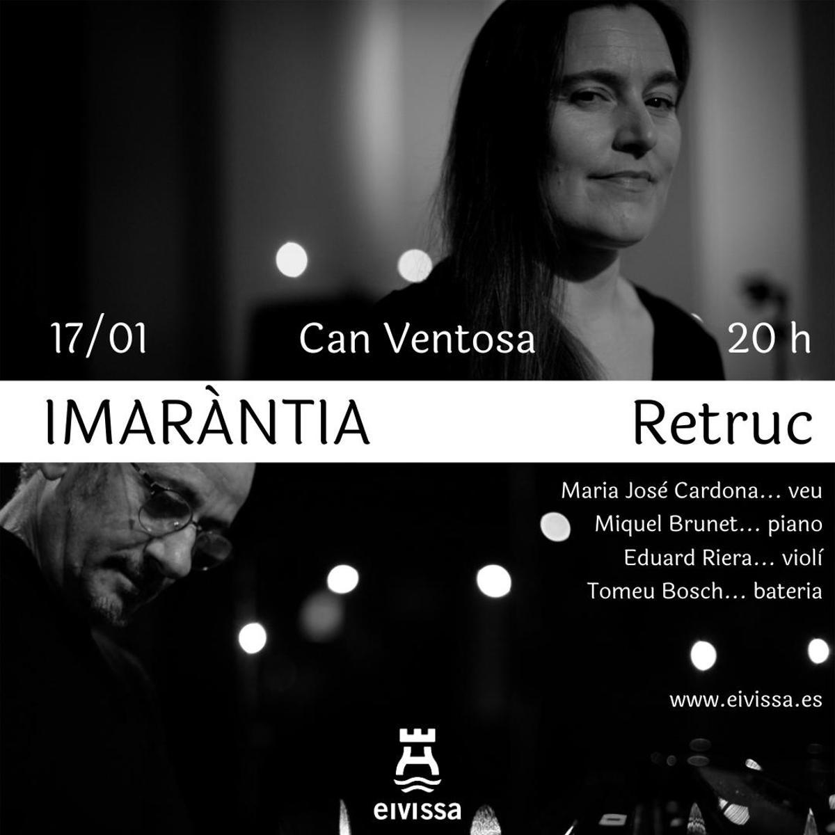 Cartel promocional del concierto de Imaràntia.