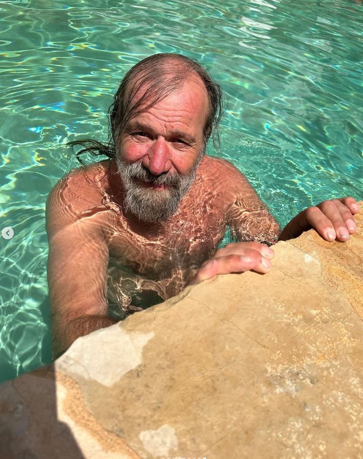 Wim Hofman in Ibiza.