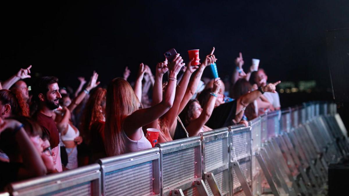 Un grupo de amigos disfruta de la noche. | TONI ESCOBAR