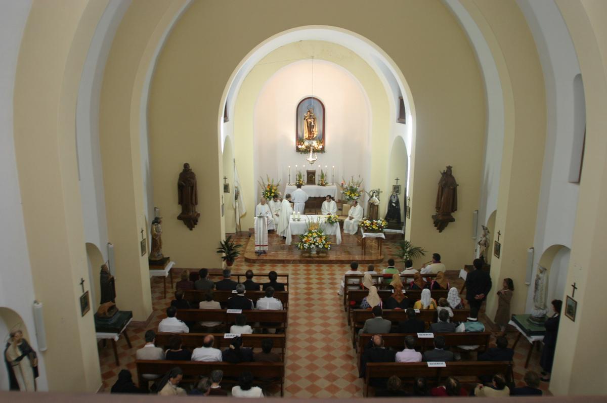 Interior del templo.
