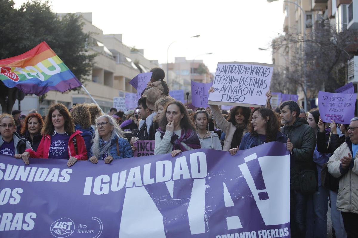 Manifestación del 8M en Vila