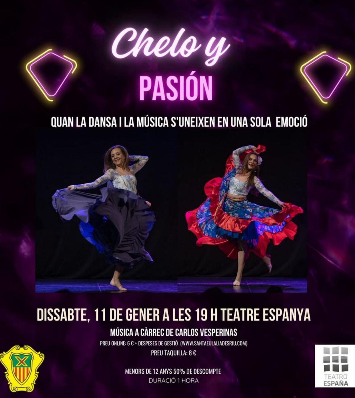 Cartel de ‘Chelo y pasión’, este sábado. | ASE