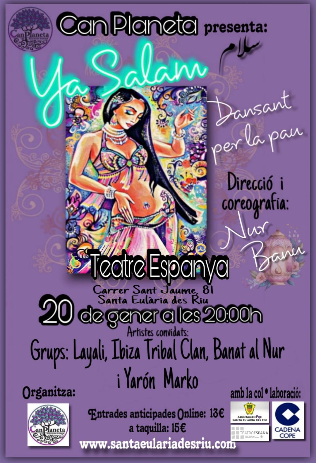 El cartel del espectáculo 'Ya Salam'.